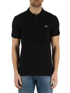 Polo homme Lacoste L1212 classique noir en coton piqué - IRMAJOHNS