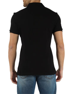 Polo homme Lacoste L1212 classique noir en coton piqué - IRMAJOHNS