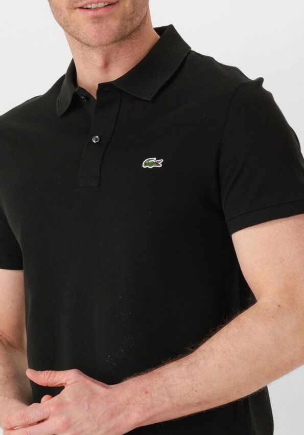 Polo homme Lacoste L1212 classique noir en coton piqué - IRMAJOHNS