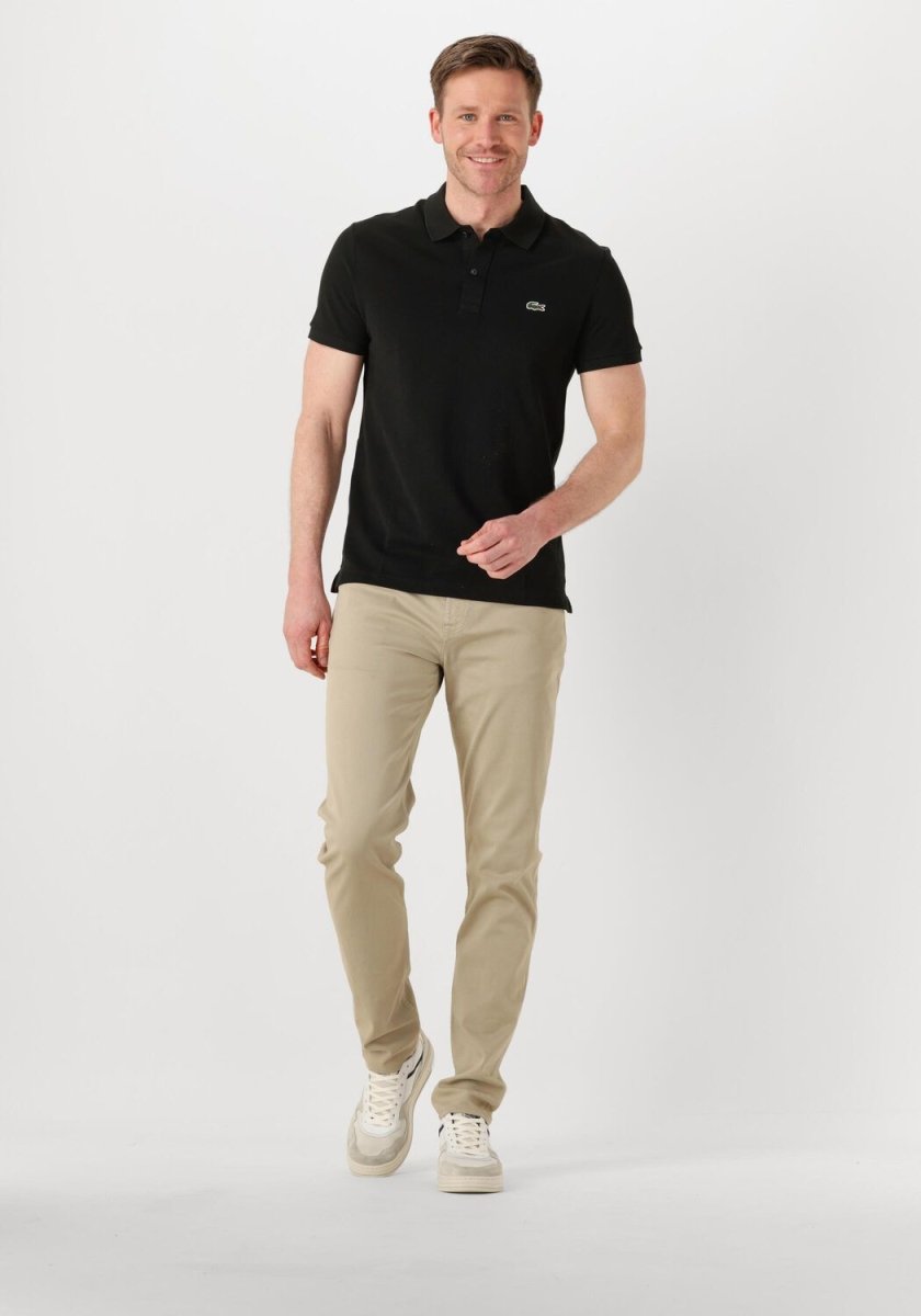 Polo homme Lacoste L1212 classique noir en coton piqué - IRMAJOHNS