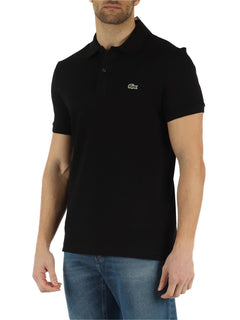 Polo homme Lacoste L1212 classique noir en coton piqué - IRMAJOHNS