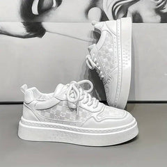 NIVARO WHITE SNEAKERS HOMME CONFORT PREMIUM