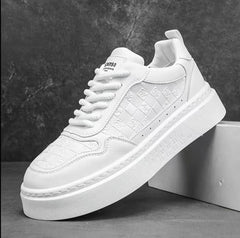 NIVARO WHITE SNEAKERS HOMME CONFORT PREMIUM