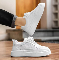 NIVARO WHITE SNEAKERS HOMME CONFORT PREMIUM
