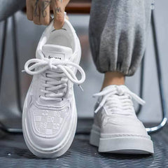 NIVARO WHITE SNEAKERS HOMME CONFORT PREMIUM