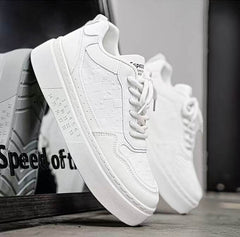 NIVARO WHITE SNEAKERS HOMME CONFORT PREMIUM