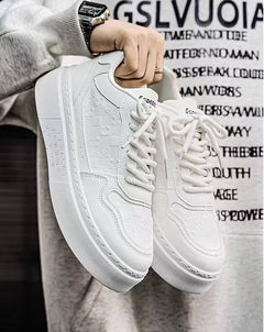 NIVARO WHITE SNEAKERS HOMME CONFORT PREMIUM