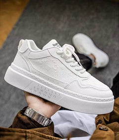 NIVARO WHITE SNEAKERS HOMME CONFORT PREMIUM