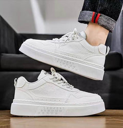 NIVARO WHITE SNEAKERS HOMME CONFORT PREMIUM