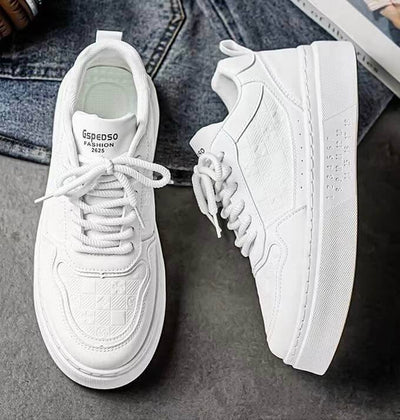 NIVARO WHITE SNEAKERS HOMME CONFORT PREMIUM