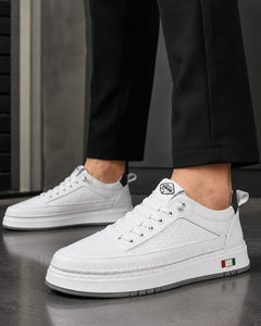 PRIME STREET WHITE CHAUSSURE SPORT-CHIC POUR HOMME ÉLÉGANCE ET CONFORT