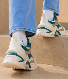RETROMOTION VERT  SNEAKER HOMME SPORT CHIC  STYLE  CONFORT