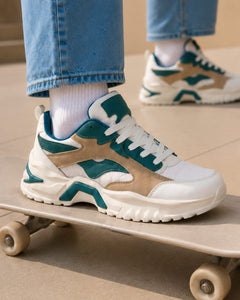 RETROMOTION VERT  SNEAKER HOMME SPORT CHIC  STYLE  CONFORT