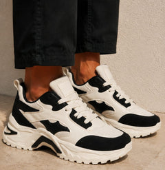 RETROMOTION BLACK SNEAKER HOMME SPORT CHIC  STYLE CONFORT