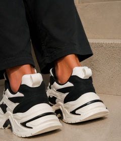 RETROMOTION BLACK SNEAKER HOMME SPORT CHIC  STYLE CONFORT