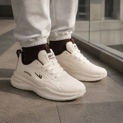 TURBO STRIDE BEIGE – WARRIOR  SNEAKER HOMME SPORT SOUPLESSE  AMORTI