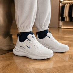 TURBO STRIDE  WHITE  SNEAKER SPORT HOMME  FEMME CONFORT STABILITÉ  DYNAMISME