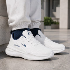 TURBO STRIDE  WHITE  SNEAKER SPORT HOMME  FEMME CONFORT STABILITÉ  DYNAMISME
