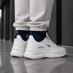 TURBO STRIDE  WHITE  SNEAKER SPORT HOMME  FEMME CONFORT STABILITÉ  DYNAMISME