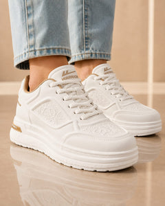 NOVA-GOLD – WARRIOR  SNEAKER HOMME SPORT CHIC  FINITIONS DORÉES