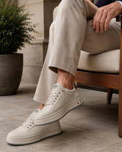 PRIME STREET – BEIGE CHAUSSURE HOMME EN CUIR 100 %  SPORT CHIC  CONFORT PREMIUM