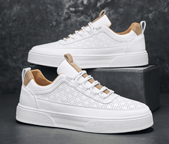 Blanc Élite – Sneakers Blancs Élégants et Minimalistes pour Femme - IRMAJOHNS
