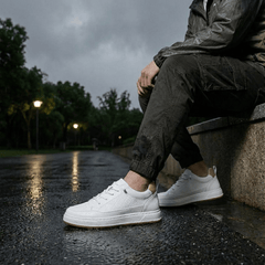 Chaussure de sport blanche baskets confort adaptées au quotidien
