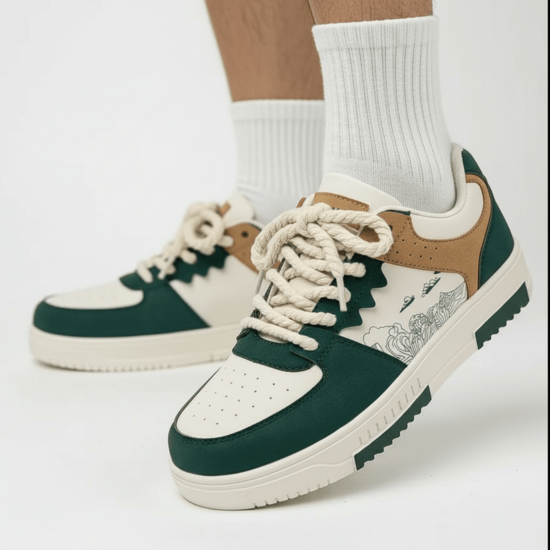 TEMLESS GREEN – SNEAKERS HOMME SPORT CHIC PERFORMANCE ET CONFORT