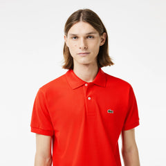 Polo homme Lacoste L1212 classique noir en coton piqué - IRMAJOHNS