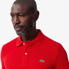 Polo homme Lacoste L1212 classique noir en coton piqué - IRMAJOHNS